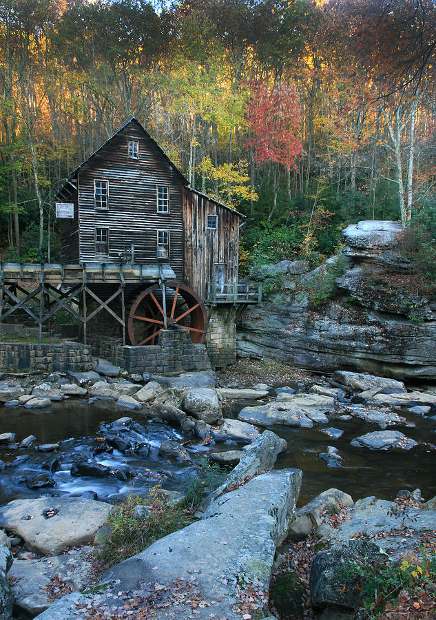 Glade Creek Mill Portrait Photograph by Scott Cunningham