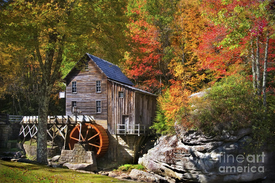 Glade Creek Mill Photograph by T Lowry Wilson