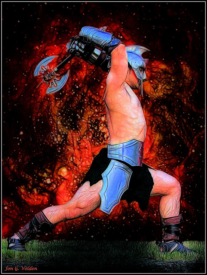 Gladiator Painting by Jon Volden