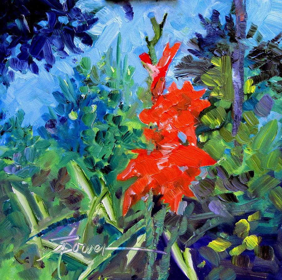 Gladiolus Painting by Adele Bower