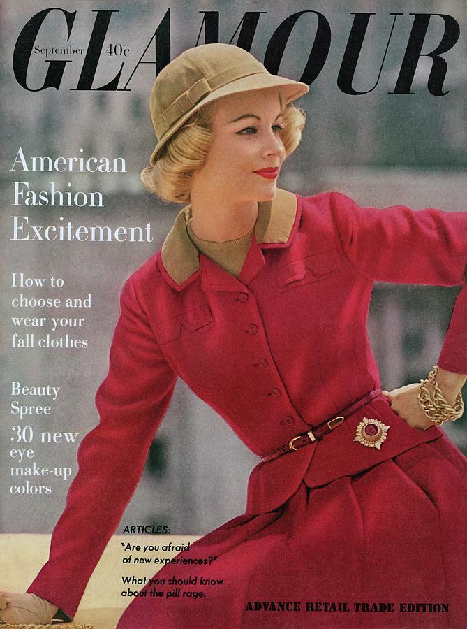 Glamour Cover Featuring Sandra Wright Photograph by Sante Forlano