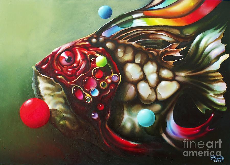 Glamour Fish Painting by Vladimir Barkov