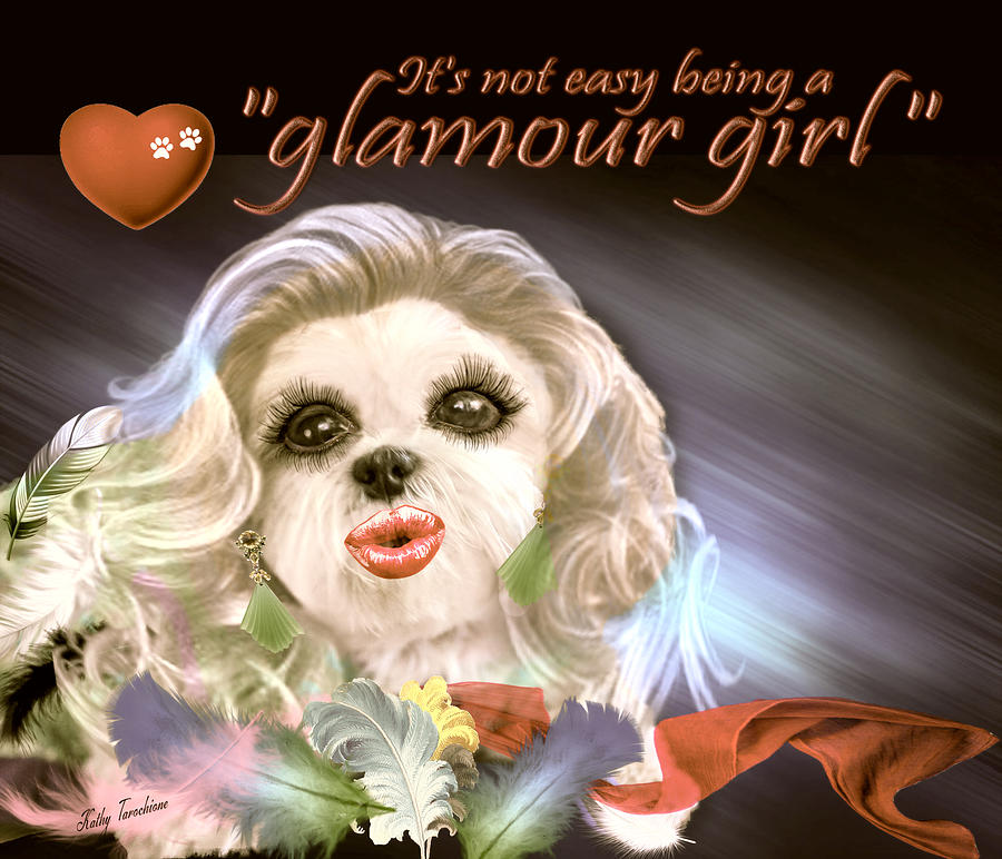 Glamour Girl-4 Digital Art by Kathy Tarochione