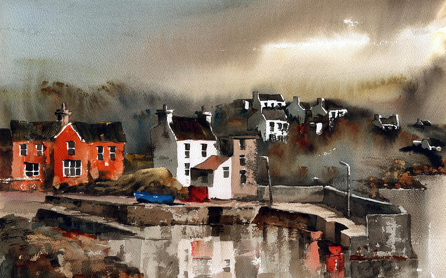 Glandore Harbour Cork Painting by Val Byrne