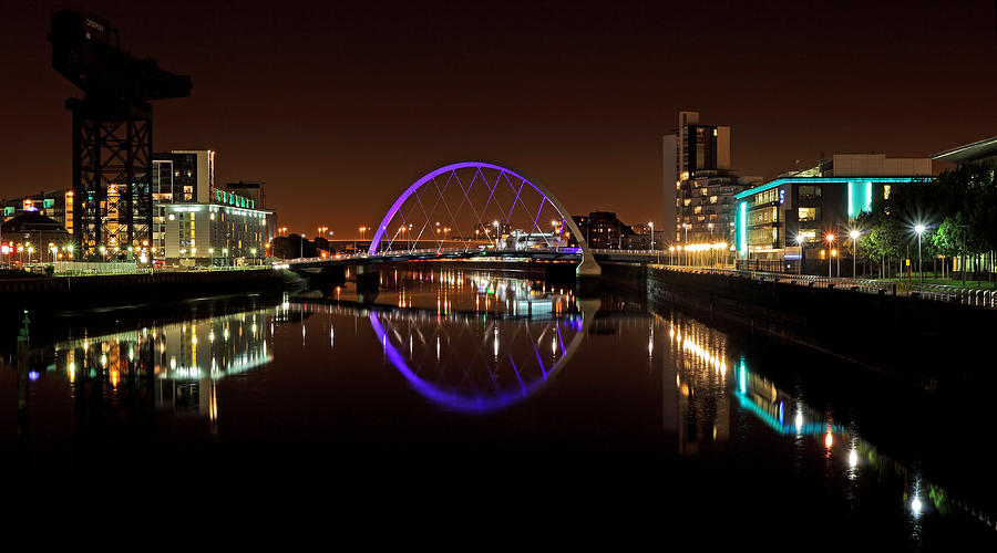 Glasgow Clyde arc reflection Photograph by Grant Glendinning