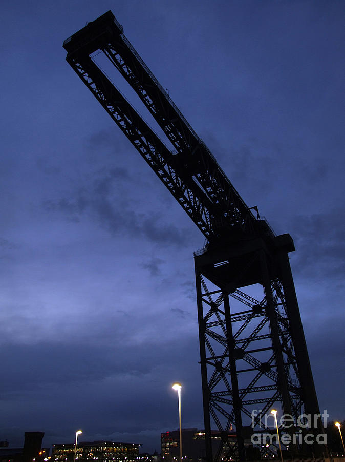 Crane Photograph - Glasgow Dock Crane 02 by Antony McAulay