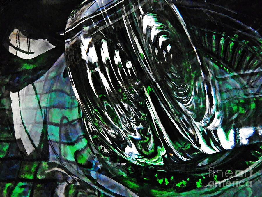 Glass Abstract 415 Photograph by Sarah Loft