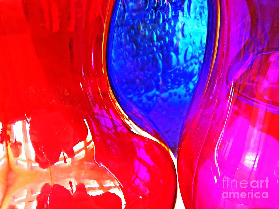 Vase Photograph - Glass Abstract 606 by Sarah Loft