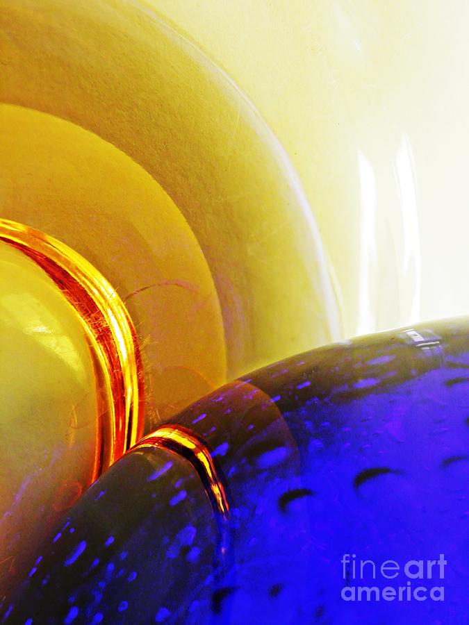 Vase Photograph - Glass Abstract 645 by Sarah Loft