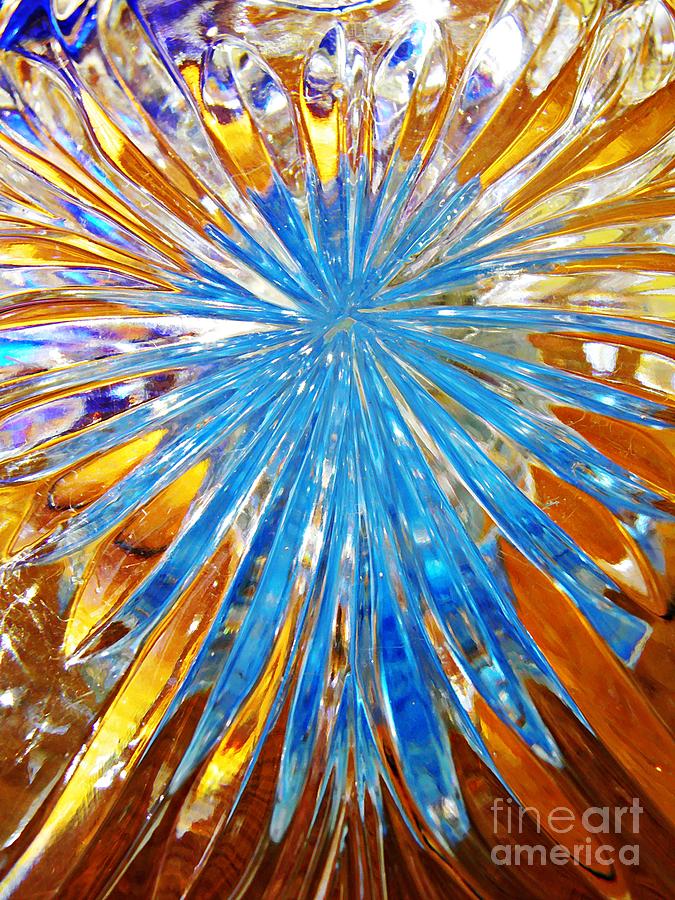 Glass Abstract 769 Photograph by Sarah Loft