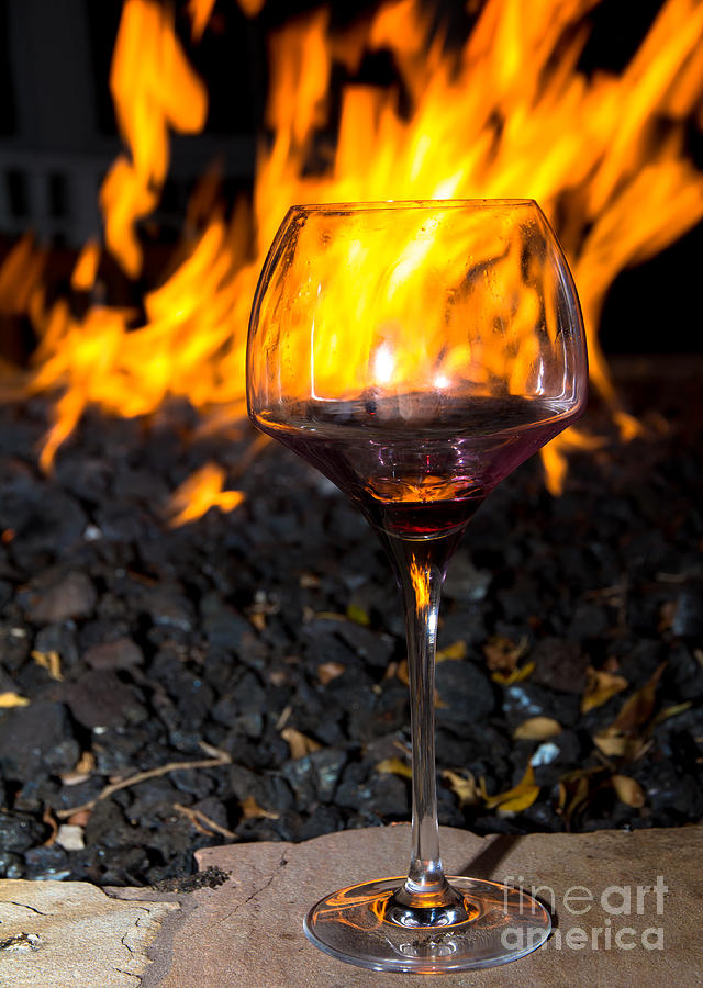 Glass and flames Photograph by Agnes Caruso