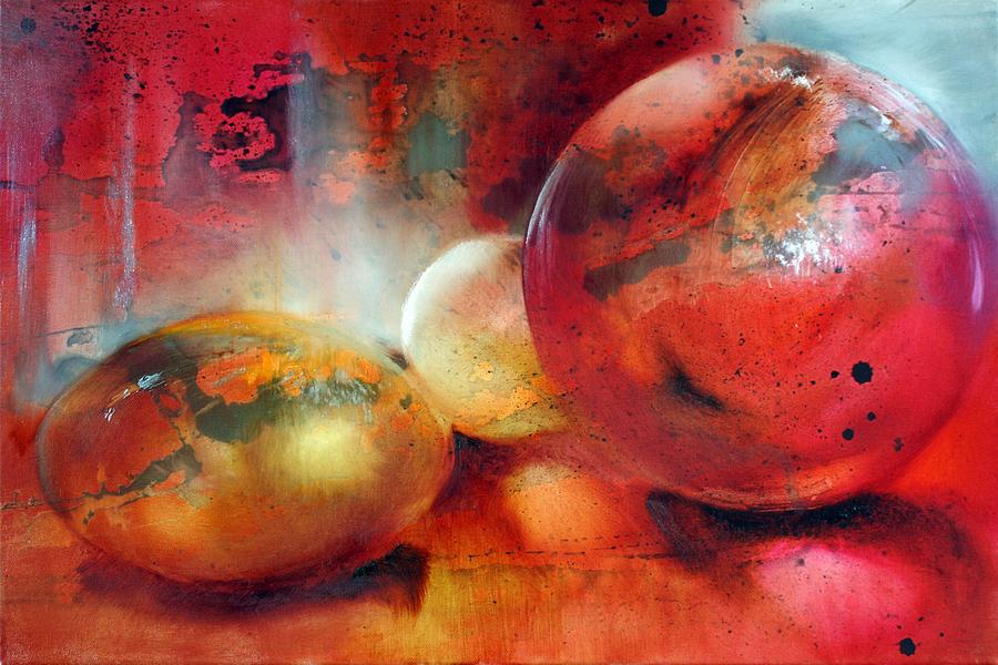 Glass Beads Painting by Annette Schmucker