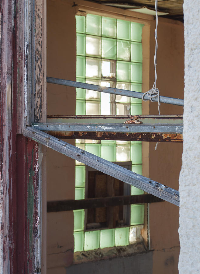 Door Photograph - Glass Block Window by Fran Riley