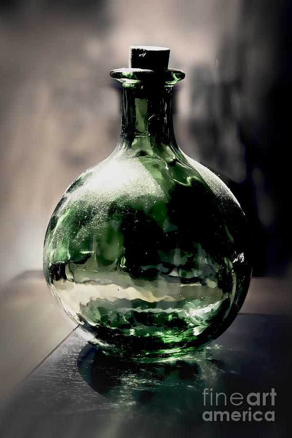 Glass bottle Photograph by Danuta Bennett