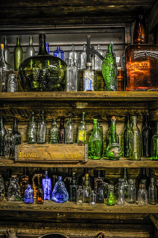 Glass Bottles Photograph by Chris Smith