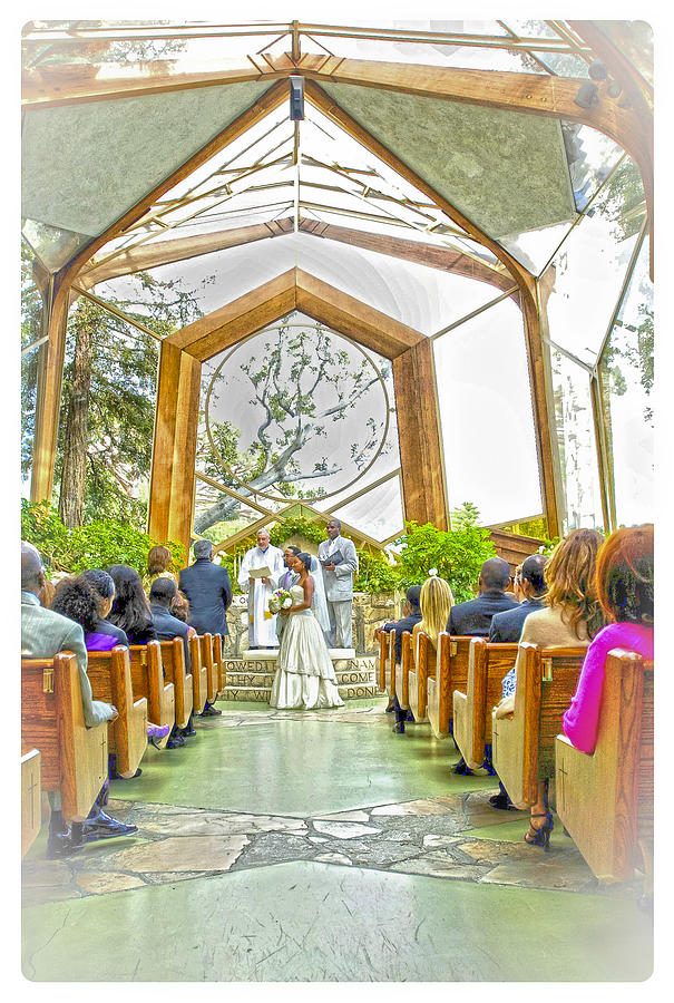 Glass Chapel Wedding Photograph by Joseph Hollingsworth