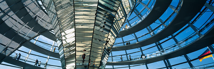 Berlin Photograph - Glass Dome Reichstag Berlin Germany by Panoramic Images