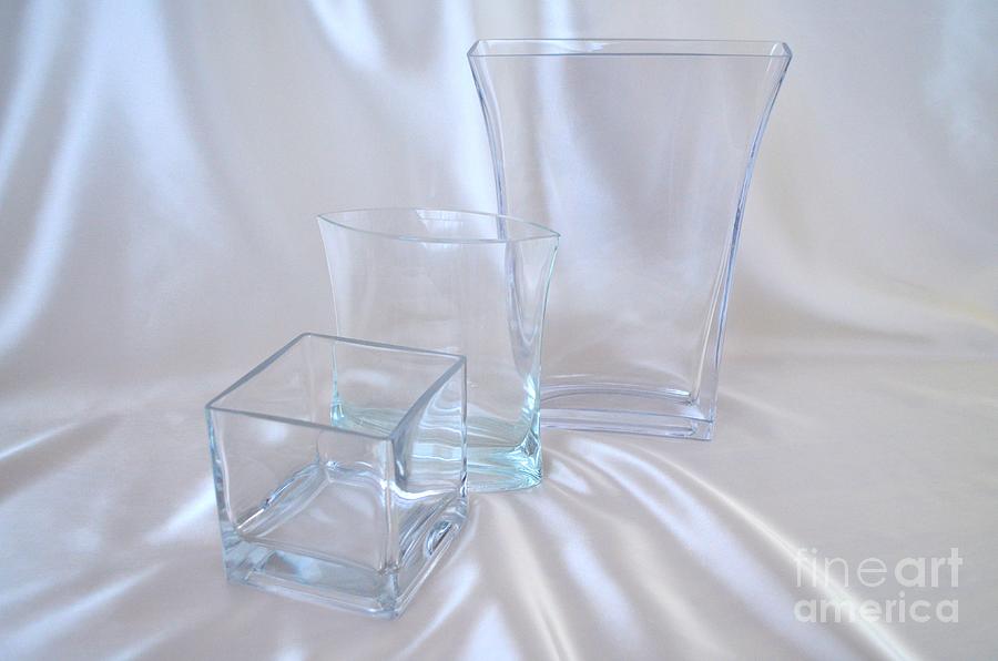 Vase Photograph - Glass Elegance No 1 by Mary Deal