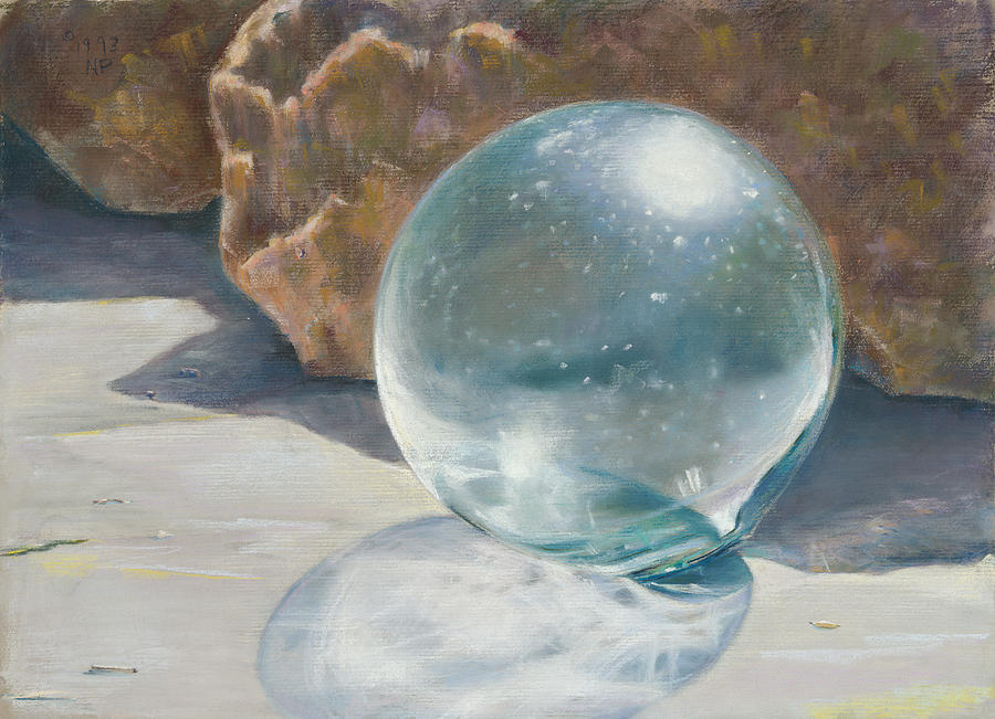 Glass Float Painting by Nick Payne