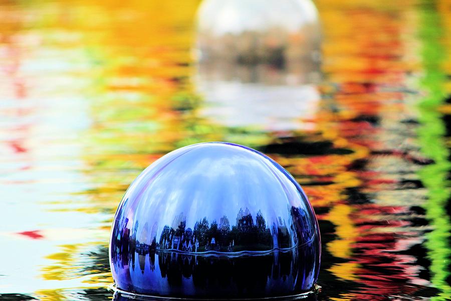 Boat Photograph - Glass Floats by Elizabeth Budd