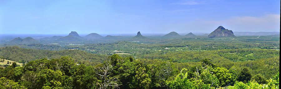Nature Photograph - Glass House Mountains by Terry Everson