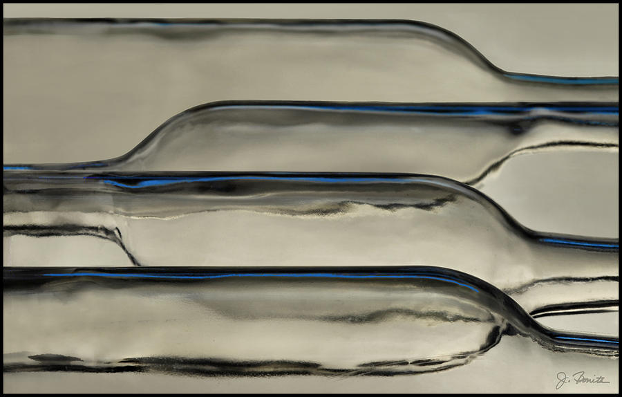 Bottle Photograph - Glass Layers by Joe Bonita