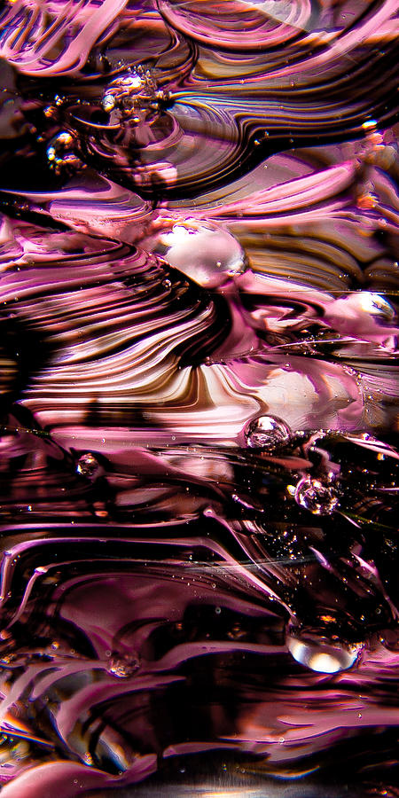 Abstract Photograph - Glass Macro Abstract RBP by David Patterson
