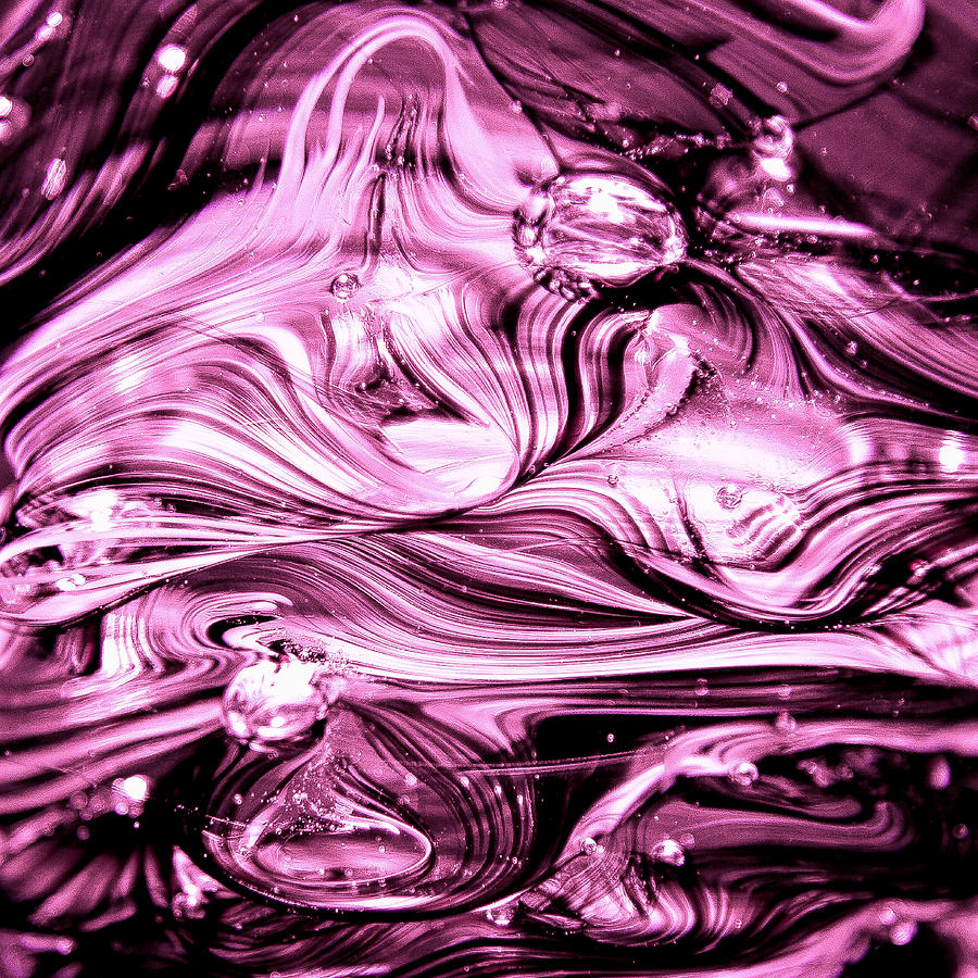 Glass Macro Abstract RBWCE1 Photograph by David Patterson