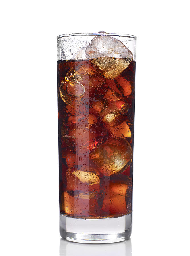 Glass Of Cola With Ice Photograph by StudioThreeDots Glass Of Cola With Ice Photograph by StudioThreeDots