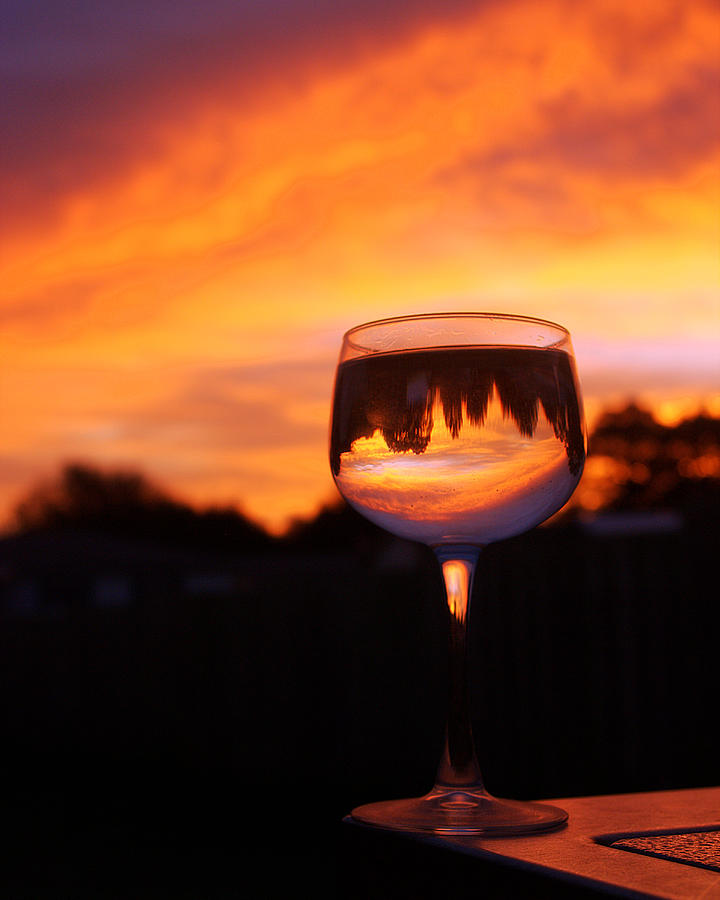 Glass Of Sunrise Photograph