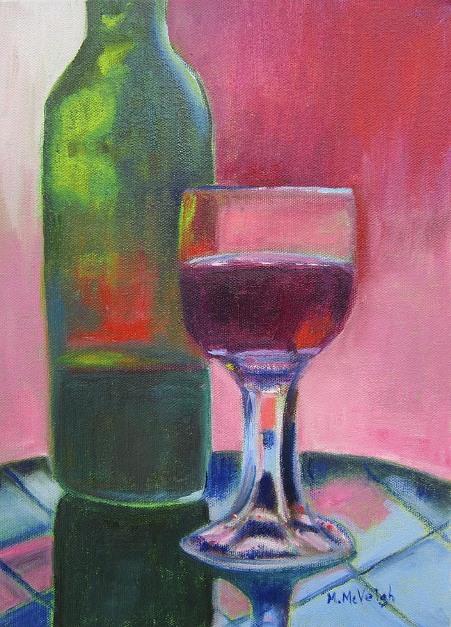 Glass Of Tranquility Painting by Marita McVeigh | Pixels