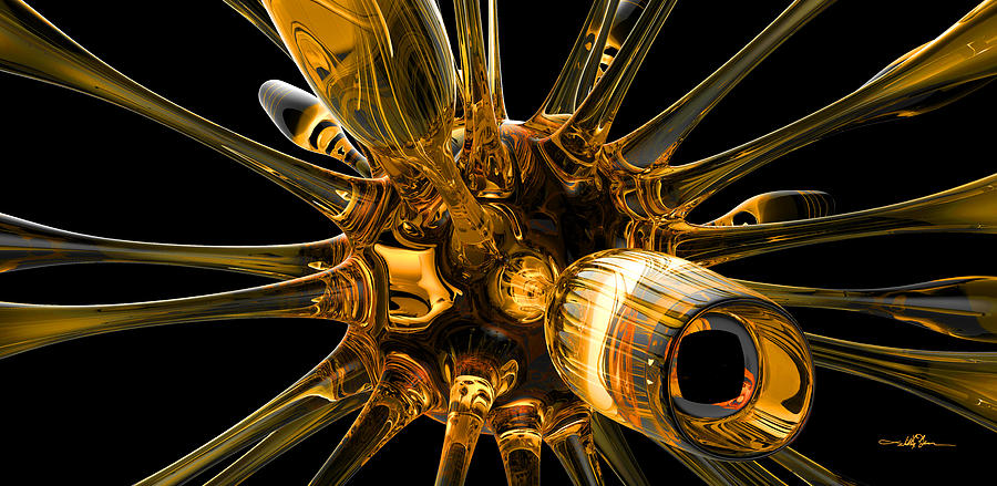Glass Organism 001 Digital Art by William Ladson