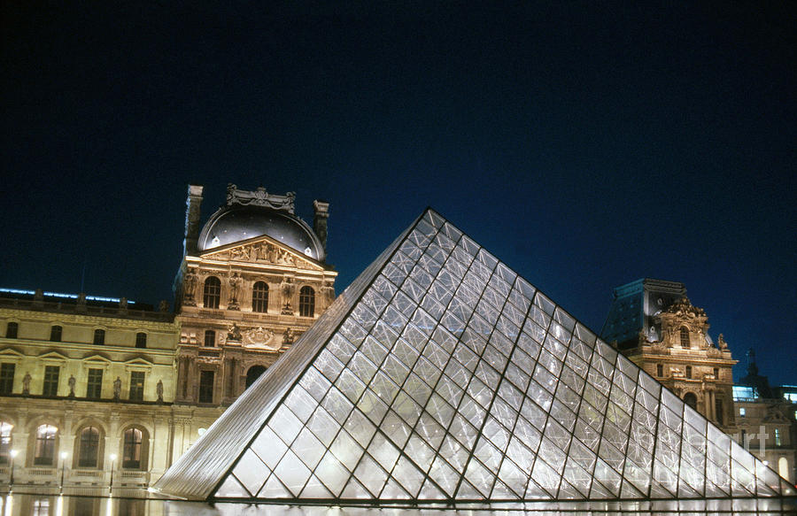 Glass Pyramid At The Louvre Photograph by Catherine Ursillo