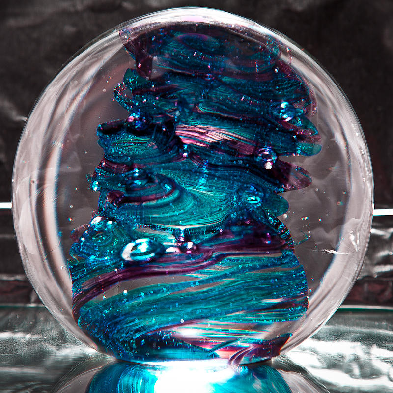 Glass Sculpture Blues and Purple RB4 Sculpture by David Patterson ...