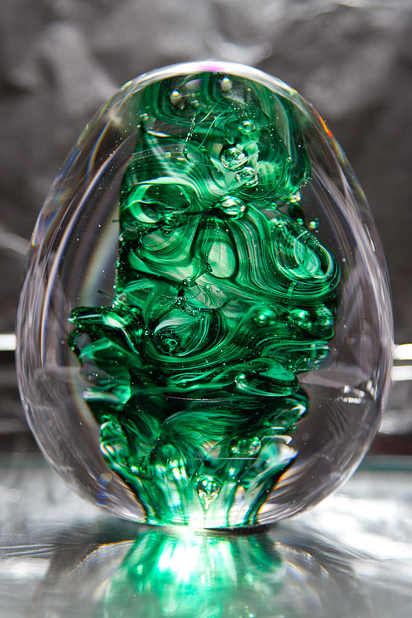 Glass Sculpture EGW  Sculpture by David Patterson