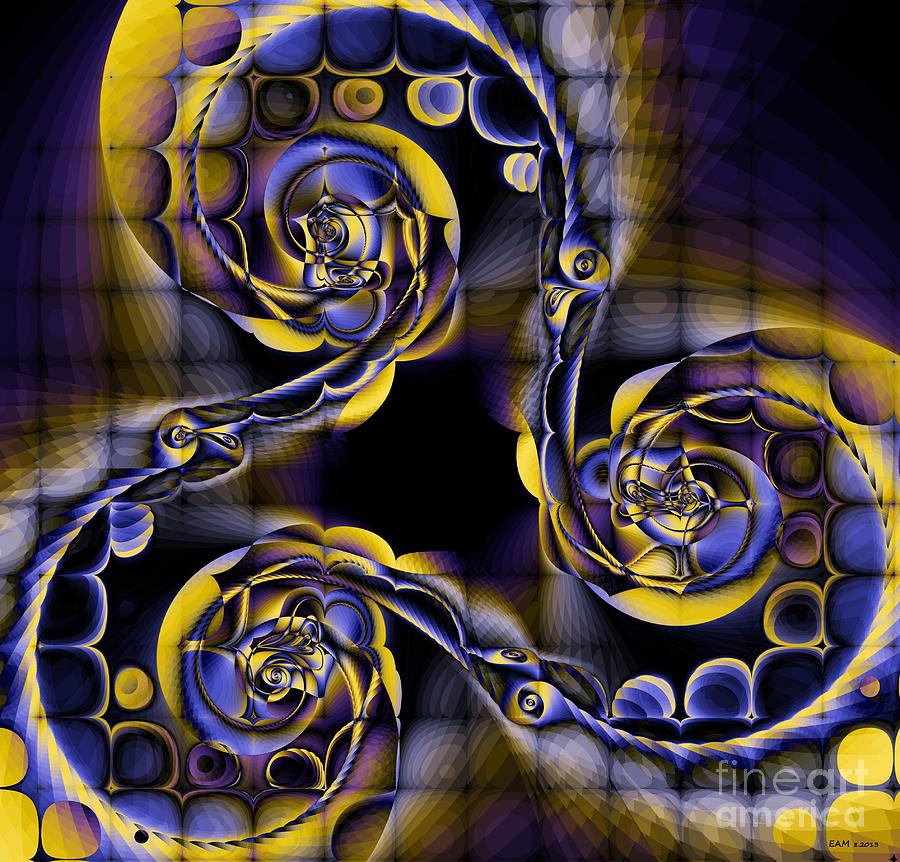 Glass Spirals Digital Art by Elizabeth McTaggart