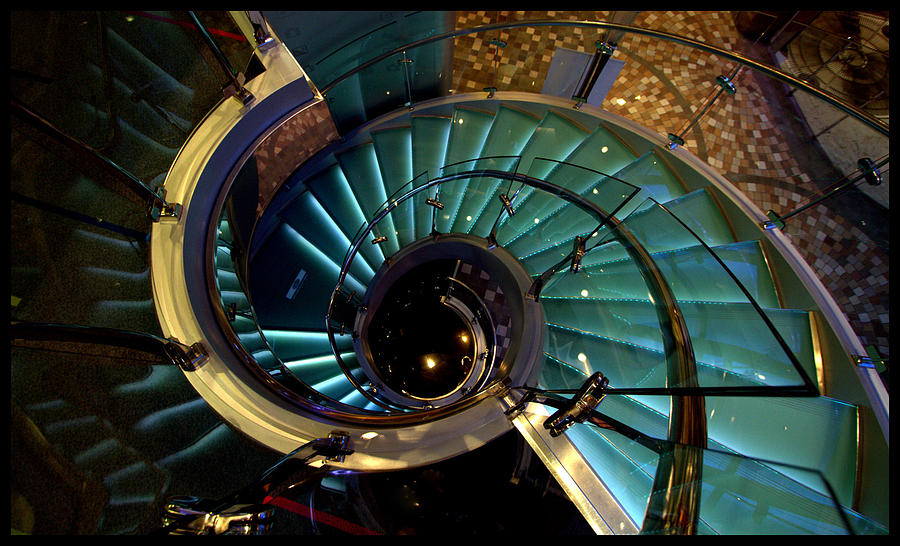 Glass Stairwell Photograph by Farol Tomson