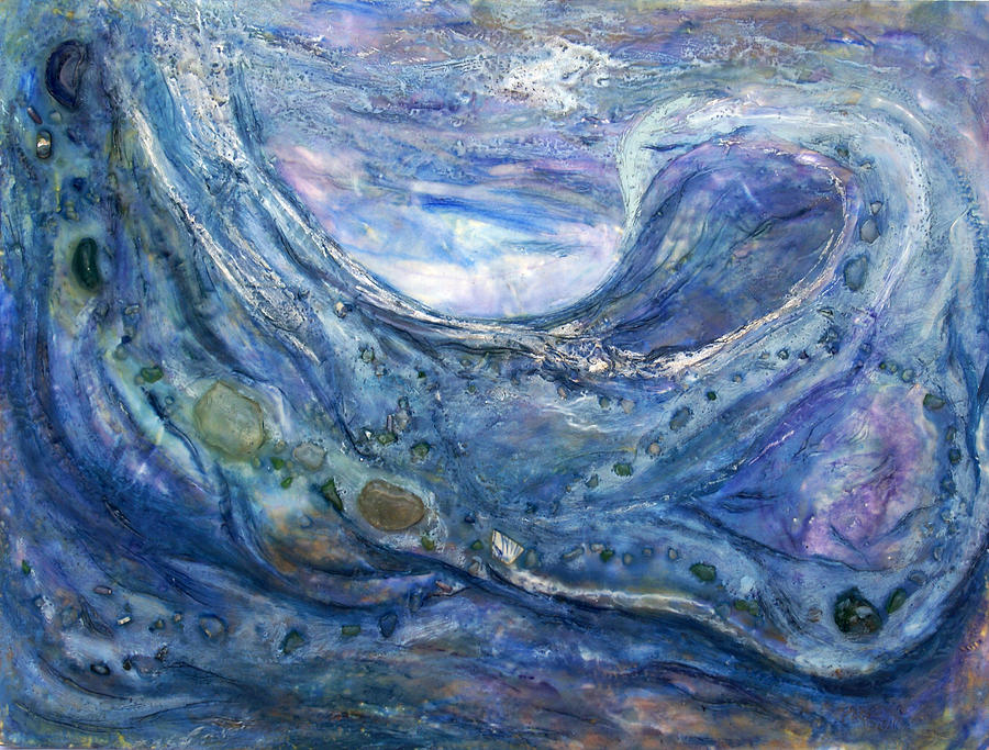 Abstract Painting - Glass Waves II by Caylin Spear
