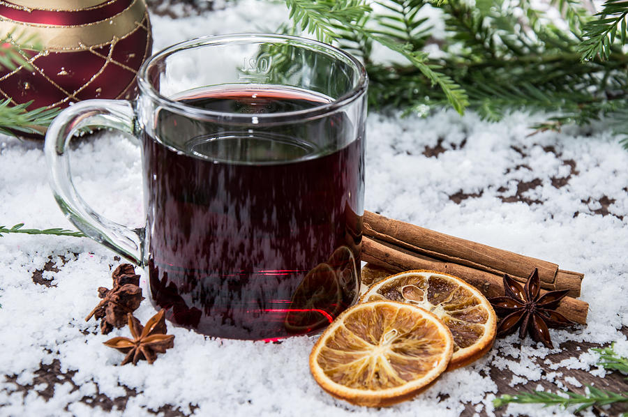 Glass with mulled wine Photograph by Handmade Pictures - Fine Art America