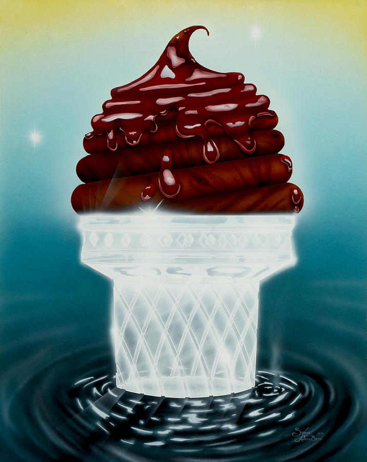 Glasscream Cone Painting by Sam Davis Johnson