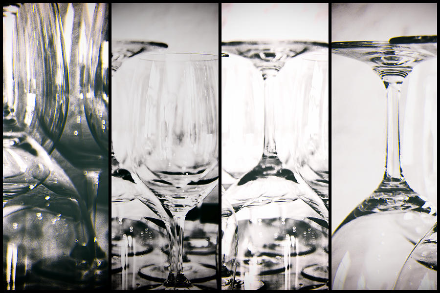 Wine Glasses Collage Photograph by Georgia Clare
