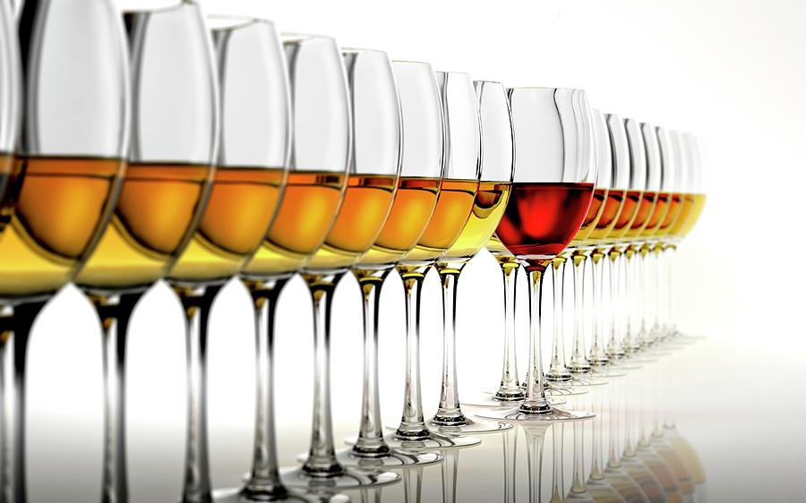 Glasses Of Wine by Leonello Calvetti/science Photo Library