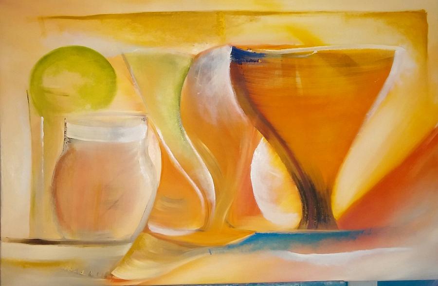 Glassware No2 Painting by Gregory Dallum