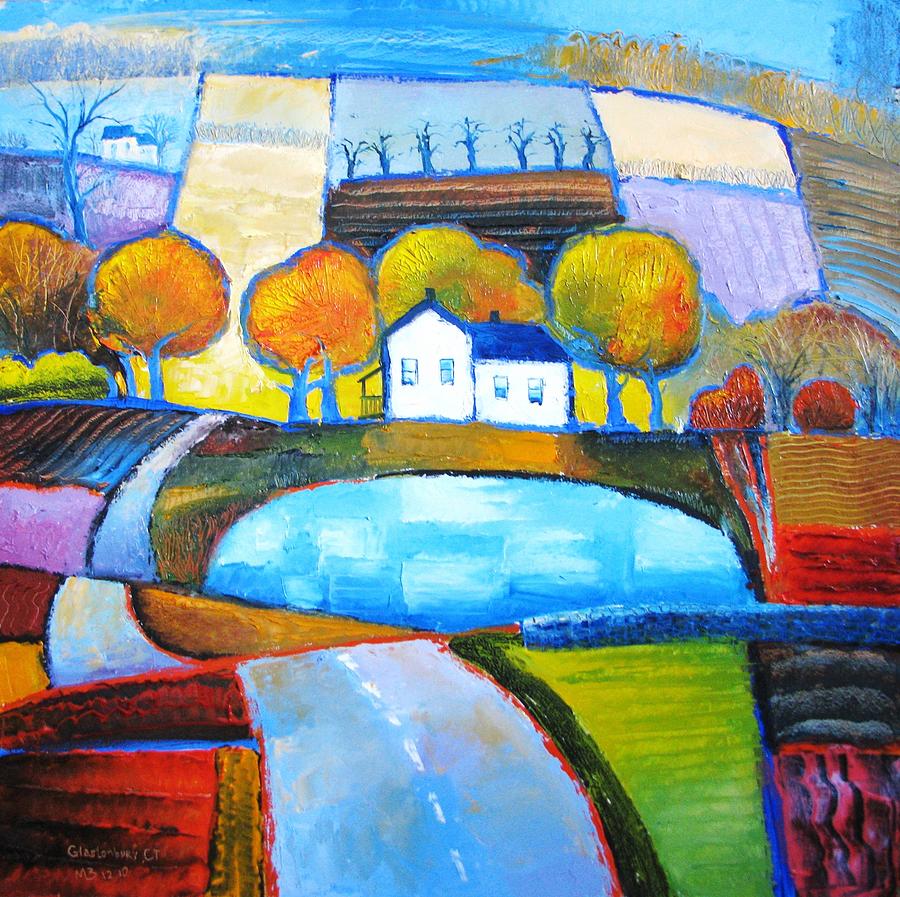 Glastonbury farmhouse Painting by Mikhail Zarovny