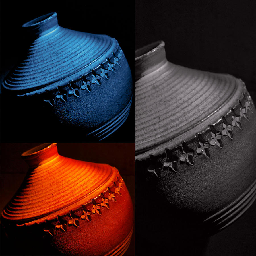 Glazed Pottery...trio Photograph by Tom Druin