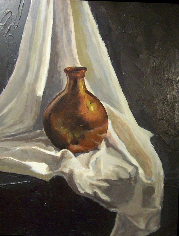 Glazed Vase Painting by Rachel Bochnia