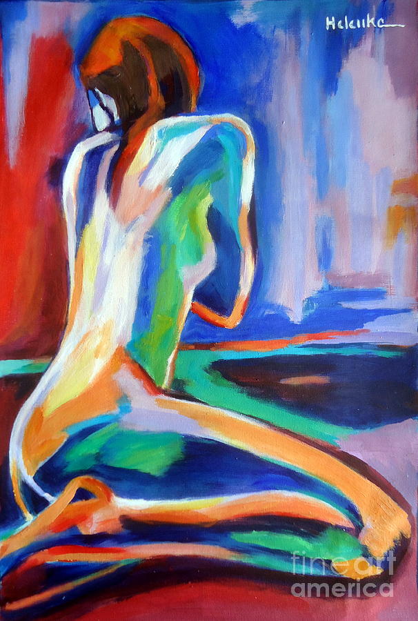 Nude Painting - Gleam by Helena Wierzbicki