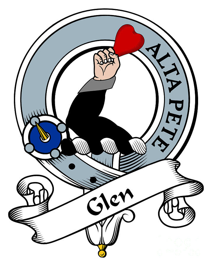 Glen Clan Badge Digital Art by Heraldry - Pixels