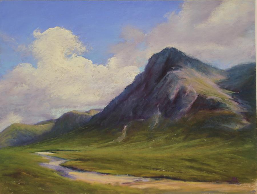 Mountain Painting - Glen Coe Scotland by Sharon Lewis