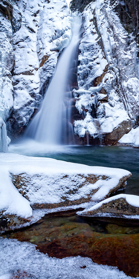 Glen Ellis Falls - Winter Beauty Photograph by Jeff Sinon